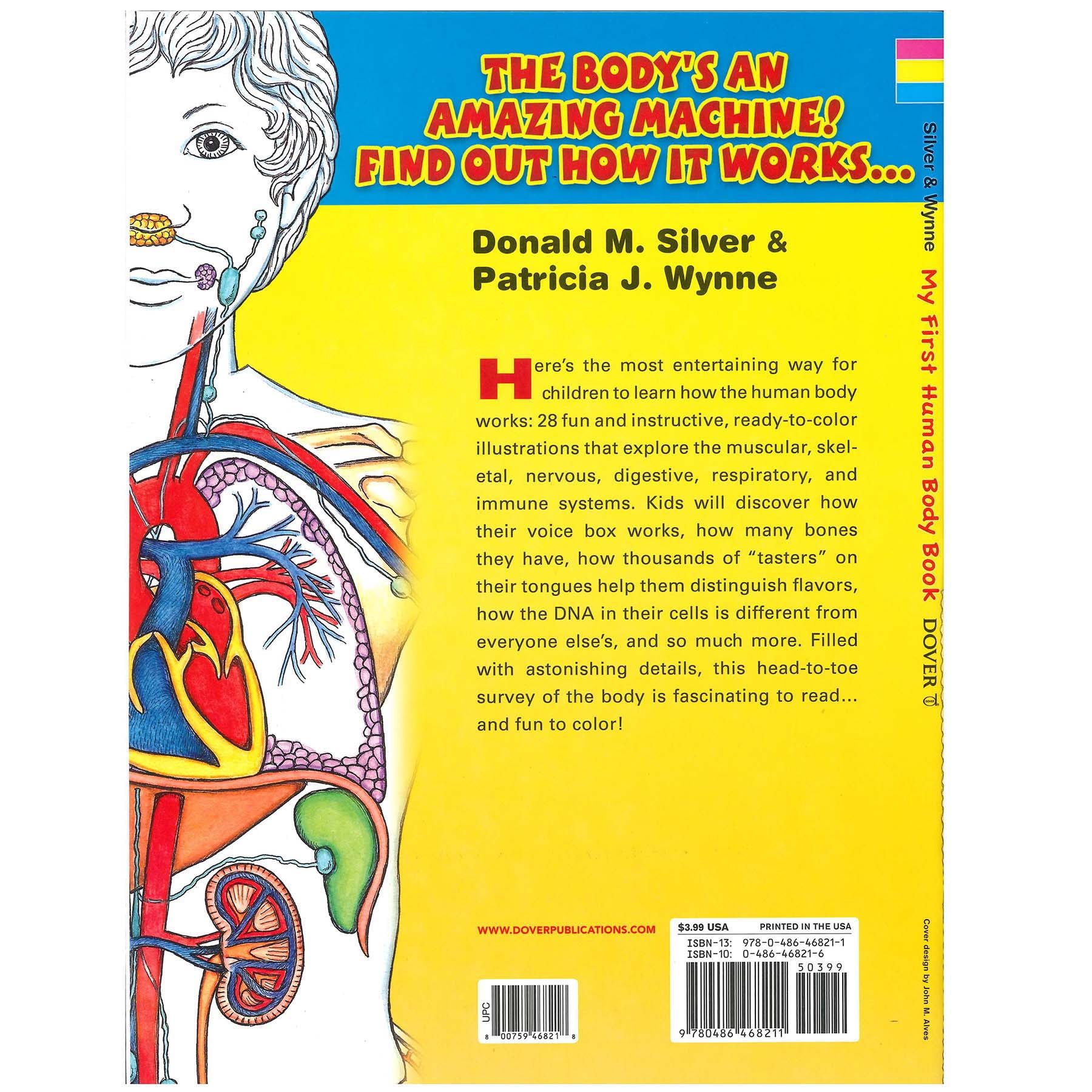 Dover Coloring Book My First Human Body Coloring Book, Pack of 6