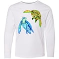 thumbnail image 3 of Inktastic Sea Turtles Swimming Together Long Sleeve Youth T-Shirt, 3 of 5
