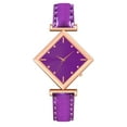 thumbnail image 2 of Reloj de cuarzo para mujer, relojes para mujer VANSVAR Reloj de pulsera analógico con correa de cuero de cuarzo informal para mujer Reloj de acero inoxidable, 2 of 2