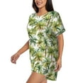 thumbnail image 2 of Xecao Green Hawaii Palms print Swimsuit for women, Summer-ready, sporty style.Quick-dry fabric. Many sizes & colors., 2 of 9