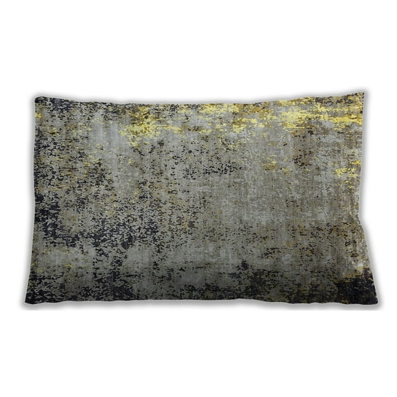 Ahgly Company Indoor Rectangular Mid-Century Modern Lumbar Throw Pillow, 13 inch by 19 inch