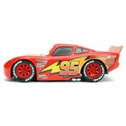 1:24 Scale Metal Die Cast Lightning Mcqueen With Tire Rack By Jada Toys