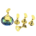 thumbnail image 1 of BotaniNest Colorful Crystal Tip Stand – 1 Base With 5 Gold Holders Manicure Display For Acrylic Nails Practice And Salon Home, 1 of 2
