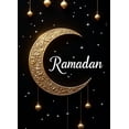 thumbnail image 5 of LUUFILx Ramadan Celebration Backdrop Crescent Moon Hanging Stars Night Decor Banner Festive Decorations Eid Mubarak Party Photography Props Ramadan Festival, 5 of 9