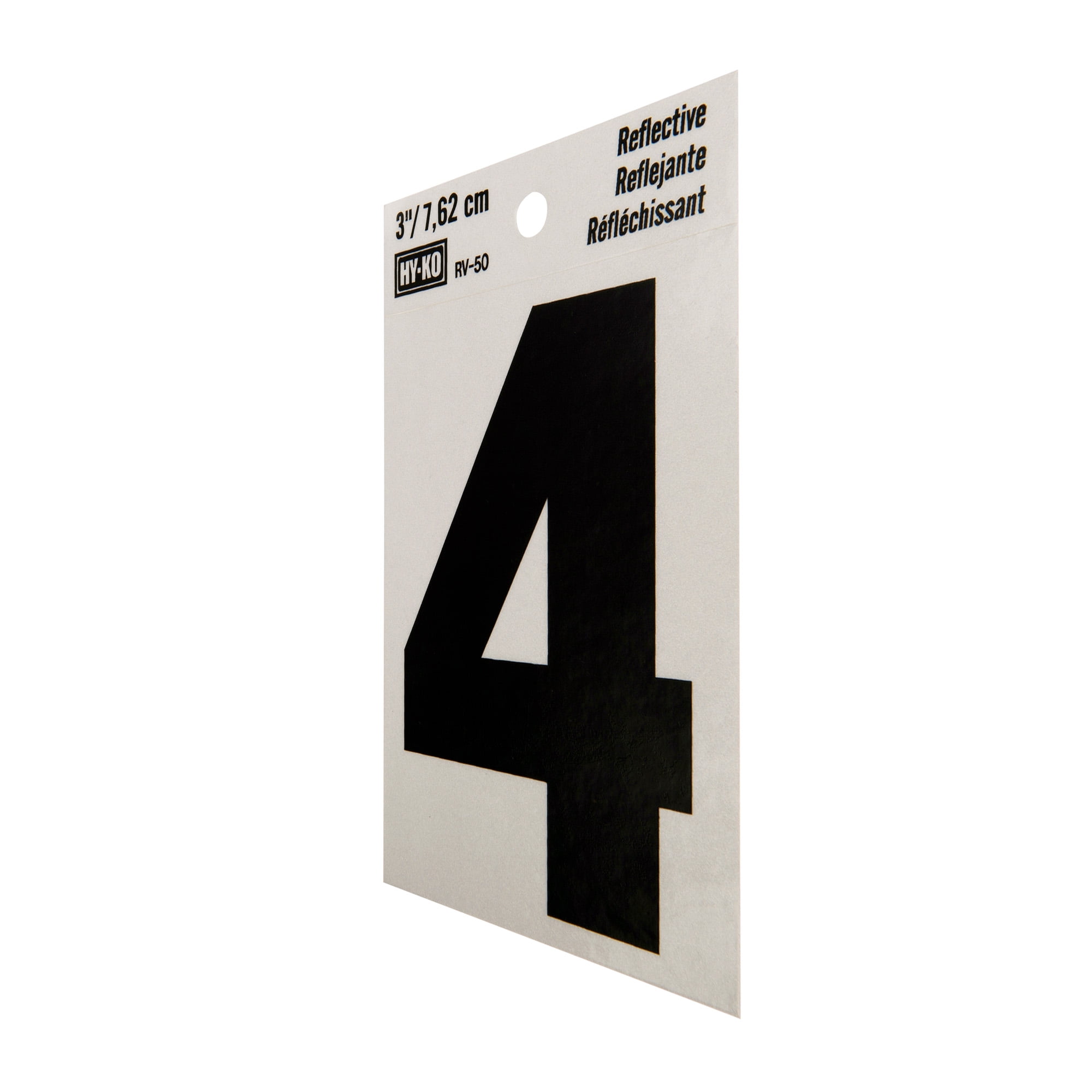 Hy-Ko 4in Black Reflective Vinyl Number '8' - Shelby, NC - Shelby Hardware  & Supply Company