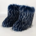 thumbnail image 3 of Yijiaran Women's Snow, Warm Non-Slip Furry Short Boots, Flat, Wide, Black, Size Up, 3 of 3
