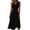 *Black, variant on ClodeEU Women's V Neck Sleeveless Wide Strap Midi Dress,Elegant Tunic Swing Dress Black,Women's Plus L