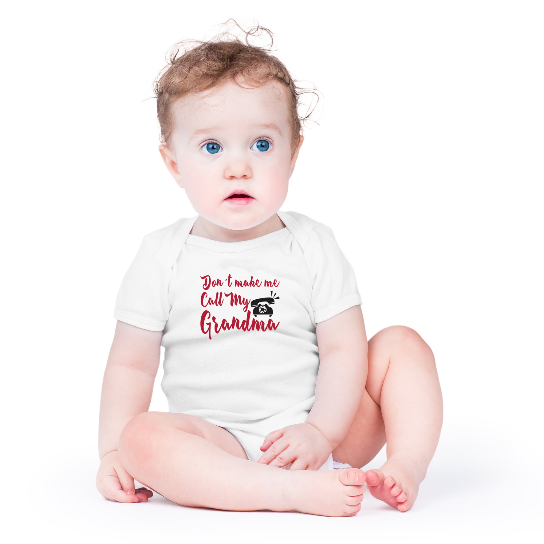 I Love My Grandmother Cute One-Piece Infant Baby Bodysuit Don't Make Me Call My Grandma 