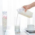 thumbnail image 3 of Botella de agua de cartón de leche, vaso de plástico transparente a prueba de fugas, botellas de leche transparentes para viajes, oficina y escuela, 2 uds., 3 of 7