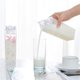 thumbnail image 3 of 2 botellas de agua de cartón de leche de plástico transparente a prueba de fugas, botellas de leche transparentes para viajes, oficina y escuela., 3 of 7