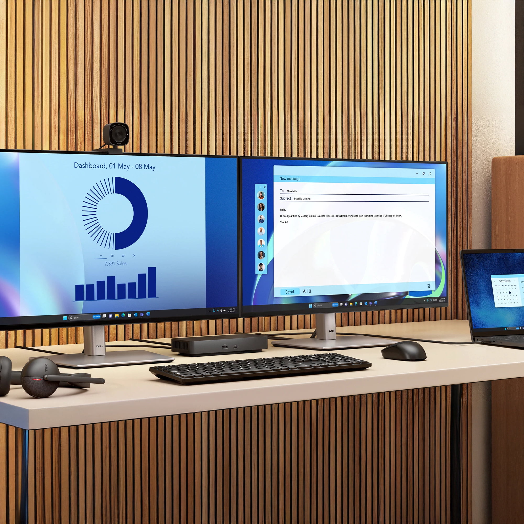 Dell WD25 Pro Dock - Universal 100W USB-C Docking Station Bundle with HDMI Cable and Ties (3 Items)