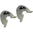 thumbnail image 1 of Set of 2 90-Degree Concealed Hinges for Industrial Equipment Cabinets - Fixed Carbon Steel, 1 of 5