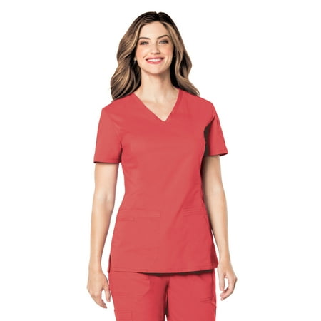 Landau Tailored 2 Pockets Scrub Top (Women)