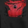 thumbnail image 2 of Men's Marvel Spiderman: No Way Home Ripped Costume Sweatshirt Black Large, 2 of 4