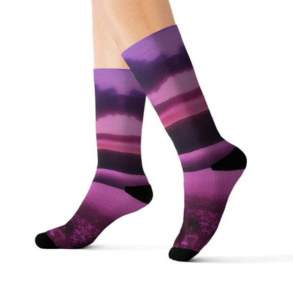 'Purple Power' Sublimation Socks