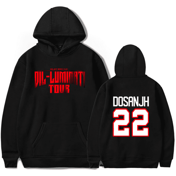 Diljit Dosanjh Merch 22 Logo Hoodies Women Men Long Sleeve Casual Sweatshirt Clothes
