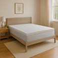 thumbnail image 2 of Foam Canada 2" King (76" x 80") Size Organic Latex Mattress Topper (Soft) With Cover, Natural Support for Medium Beds, GOLS Certified, Eco-Friendly, Pressure Relief, Mattress Pad Bed Mattress Softener, 2 of 13