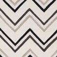 thumbnail image 5 of SAFAVIEH Cambridge Ravenna Zig Zag Stripes Wool Area Rug, Ivory/Black, 9' x 12', 5 of 6