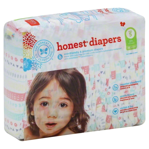 Honest Diapers - Size 5 (27lbs+ 