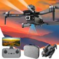 thumbnail image 3 of 11 Year Old Boy Gifts, Brushless Motor Drone with 1080P Camera .4G Wifi FPV Quadcopter with Headless Follow Me Altitude Hold Obstacle Avoidance Toys Gifts for Kids Adults, Black, One Size, 3 of 9