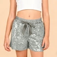 thumbnail image 2 of Gubotare Dance Shorts Girls Toddler Girl's Shorts Elastic Waist Straight Leg Loose Casual Shorts 5T 6T (Grey,5-6 Years), 2 of 9