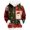 Green, variant on Christmas Sweatshirts for Women Christmas Patchwork Plaid Santa Snowflake All Over Print Hoodie Warm Long Sleeve Hooded Santa Sweatshirt with Pockets