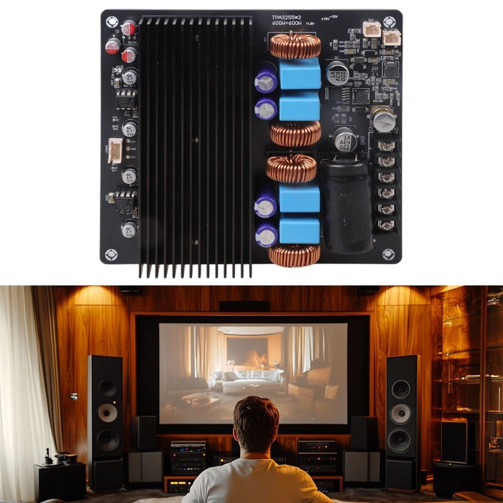 600W Stereo Sound Amplifiers Board with TPA3255 Chip Enhances Electric Defense