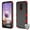 Black Red, variant on GSA Natural TUFF Military-Grade Certified Hybrid Case For LG Stylo 5 - Gray/Black