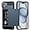 Navy, variant on for iPhone 15 Case with Card Holder, Dual Layer Shockproof Wallet Phone Case, Hidden Card Slot Sliding Protective Hard Shell Back Cover Slim Case for iPhone 15, 6.1 Inch Navy