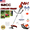 2 in 1 (Orange), variant on Floseru 5-in-1 Lawn Mower,52CC 2-Stroke Gas Powe Weed Wacker,Multi-Functional Lawn Mower Hedge Trimmer Chainsaw Brush Cutter,Weed Eater for Grass and Bush