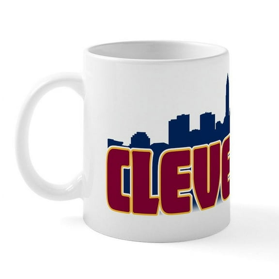 CafePress - Cleveland Skyline Mug - 11 oz Ceramic Mug - Novelty Coffee Tea Cup