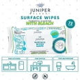 thumbnail image 2 of Juniper CLEAN Paquete de 24 toallitas de limpieza de superficies con lejía, limpiador multiusos para baño, cocina, oficina, 1728 unidades, flujo suave, aroma fresco, sin pelusa y duradero, 2 of 7