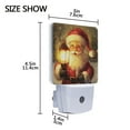 thumbnail image 4 of Santa Claus Holding Lamp in Snow Christmas LED Night Light with Smart Sensor Plug Into Wall Dusk to Dawn 2 packs, 4 of 7