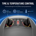 thumbnail image 6 of SuperDeal Adjustable Hooded Hair Dryer, Freestanding 1300W Rolling Bonnet Dryer with Temperature Control, Dark Gray, 6 of 11