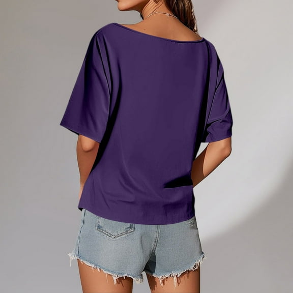 MAIHAN Women Polo Shirt Casual Summer Funny Crew Neck Basic Tops Short Sleeve Spring Summer Tops Beach Vacation Clothes for Casual 2026