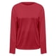 thumbnail image 4 of MHFRRA Camiseta de Manga Larga Oversize de Moda, Informal, Básica, con Cuello Redondo, para Uso Diario. Rojo, 4 of 5