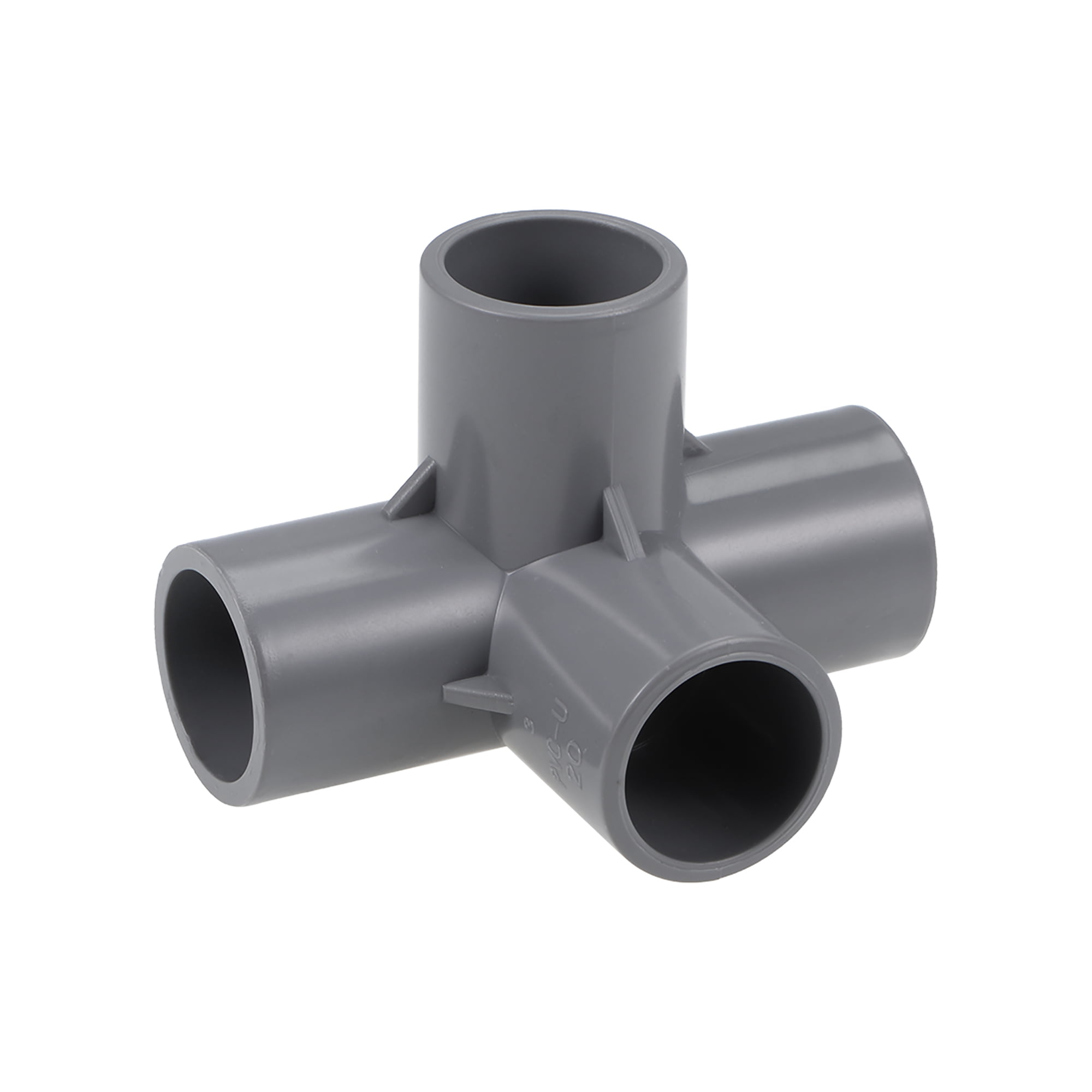 4-Way Elbow PVC Pipe Fitting,Furniture Grade,1/2-inch Size Tee Corner