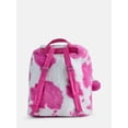thumbnail image 2 of Justice Girls Faux Fur Rucksack Backpack, Pink Cow, 2 of 7