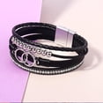 thumbnail image 4 of Boho Wrap Bracelets Leather Cuff Bangle Gold Beaded Bracelets for Women Stackable Infinity Bracelets Jewelry with Clasp, 4 of 6