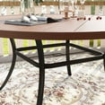 thumbnail image 2 of Vicllax 11-Piece Outdoor Patio Dining Set Wicker Rattan Chair with Metal Frame and Steel Round Table, 2 of 8