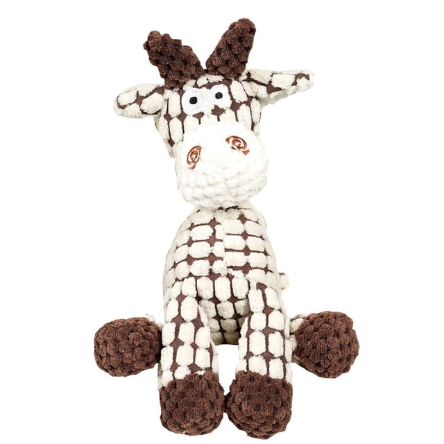 Durable Cotton Rope Dog Toy with Squeaker - Chew Resistant Molar Dental Chew for Aggressive Chewers