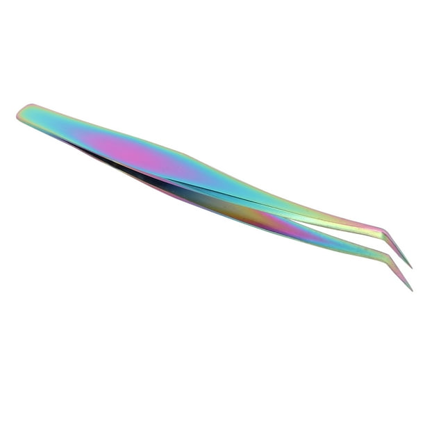 Pinzas para pestañas curvas, pinzas para pestañas con punta curva, pinzas para injerto de pestañas, pinzas para pestañas, diseño fácil de usar