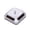 Silver, variant on ​SENRISE ABS Solar/Battery Powered 360° Rotary Display Stand Turntable Display Jewelry Watch Phone Holder Square Black