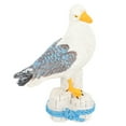 thumbnail image 4 of 2pcs Seagull Bird Figurine Resin Bird Statue Nautical Style Seagull Decor for Home Office Garden, 4 of 6