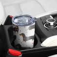 thumbnail image 5 of 20 Oz Dachshund and Heart Coffee Tumbler Double Wall Insulated Stainless Steel Water Bottle | Metal Reusable Thermoses Flask with Cup Cap | Leak & Sweat Proof with Anti-Dust Lid, 5 of 7