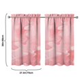 thumbnail image 4 of Abstract Oil Paiting Watercolor Kitchen Curtains - Vintage Tier Cafe Curtains for Bathroom Living RV Rod Pocket Window Drapes 36 Inch 2 Panels Set 28"x36" Window Treatment Tiers, 4 of 4
