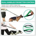 thumbnail image 3 of LAICAIW Laisse pour Chien Mains Libres pour Course Marche Entraînement Randonnée, Élastique Réfléchissant à Double Poignée, Pochette Distributrice de Sac à Excréments, Ceinture de Taille Ajustable, Absorption des Chocs, Idéal pour Chiens Moyens à Grands, Bla, 3 of 7