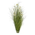 thumbnail image 5 of Vickerman 60" Artificial Potted Green Grass and Daisies., 5 of 5