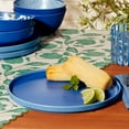 thumbnail image 2 of Mainstays by Becky G. & Alejandra Bamboo Melamine Dinner Plate, Blue, 2 of 7