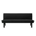 thumbnail image 5 of Gewnee Futon Sofa Bed,Modern Velvet Convertible Sofa Bed with 3 Adjustable Backrest Angles,Loveseat Sleeper Couch for Living Room Apartment Furniture.Black, 5 of 9